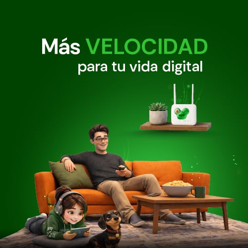 Subí tu velocidad y disfrutá una conexión que responde cuando tu hogar lo necesita