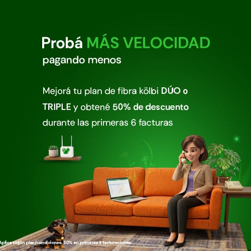 Probá más velocidad pagando menos